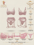 Pink Lace Harness Set