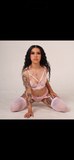 Pink Lace Harness Set